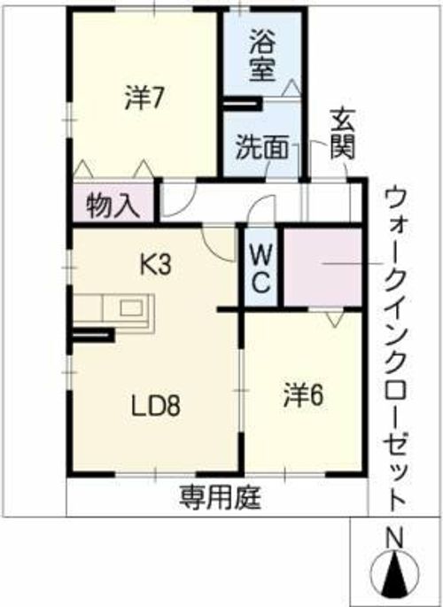 セジュール平針の間取り