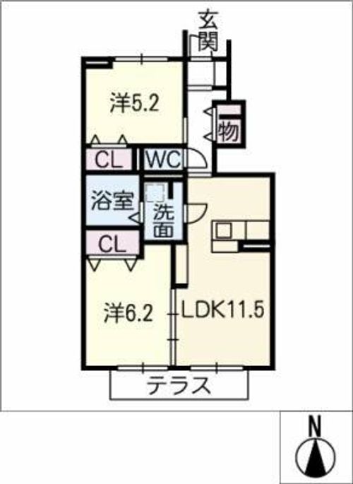 プリムローズの間取り