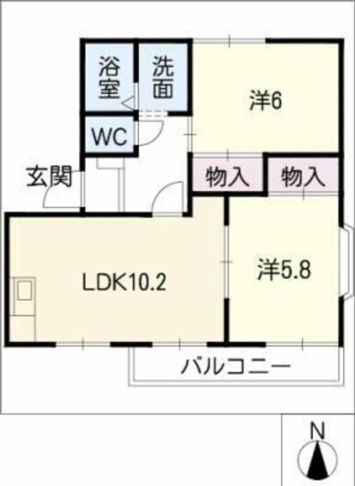 コーポエポリアCの間取り