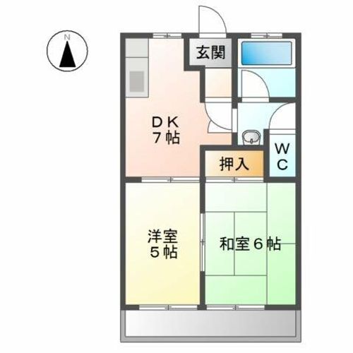 シティハイツワシヅの間取り