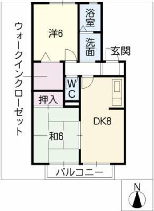 ゆめぴあ社台N棟の間取り