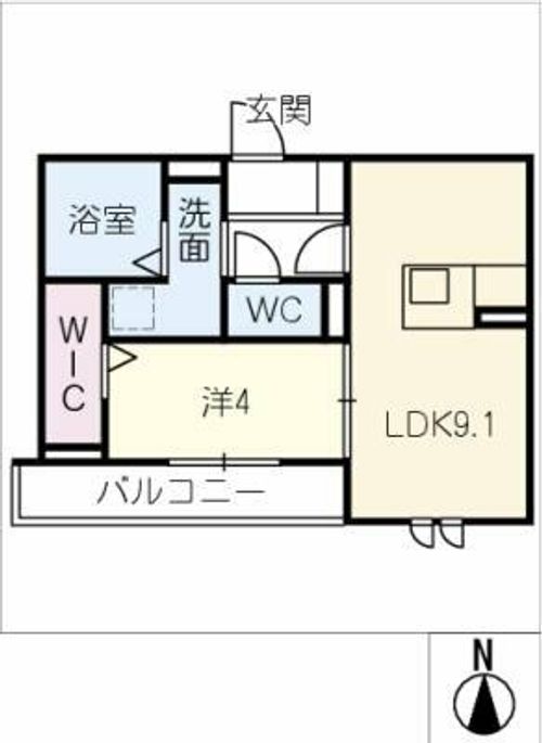 カームツリー豊橋の間取り