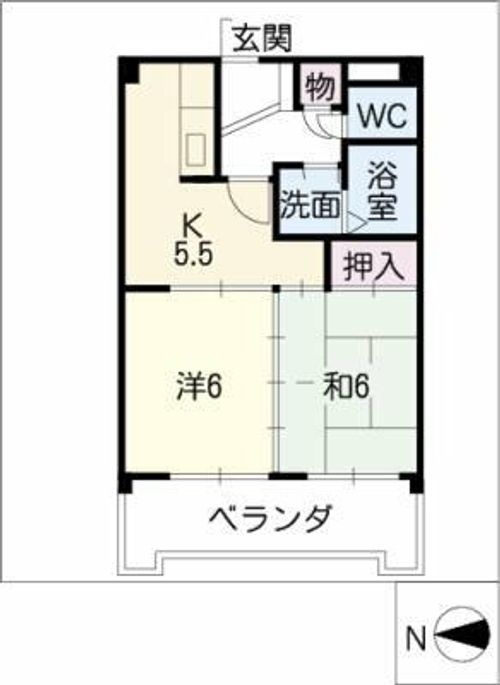 ハイツ山崎の間取り