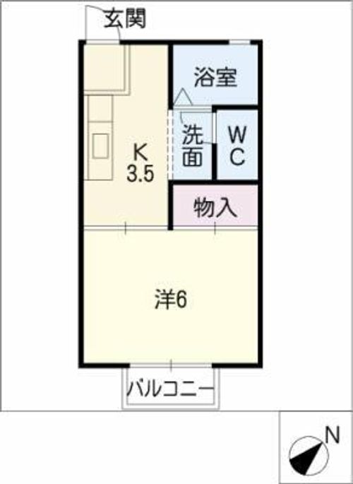 エステート飛高の間取り