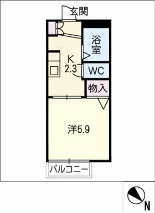 パル貴船の間取り