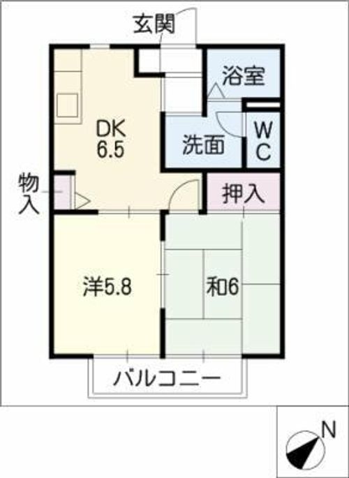 ディアス北村D棟の間取り