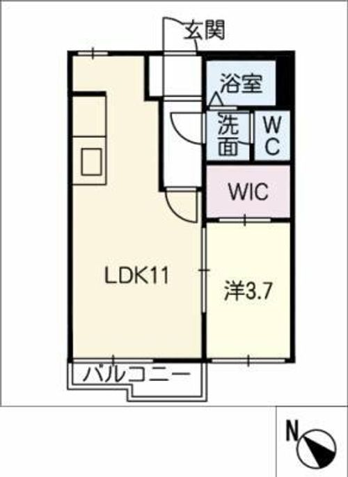 サンシャトー香奈の間取り