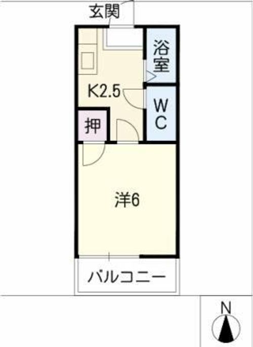 ハイツ三陽の間取り