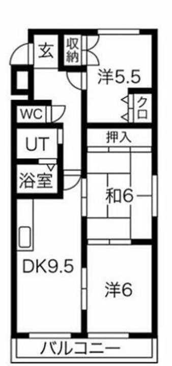 パレスウィング103の間取り