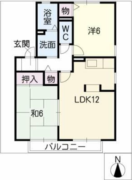 ハートホーム江島A・Bの間取り