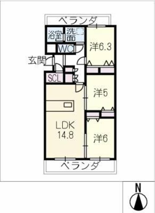 レオーノ一社の間取り