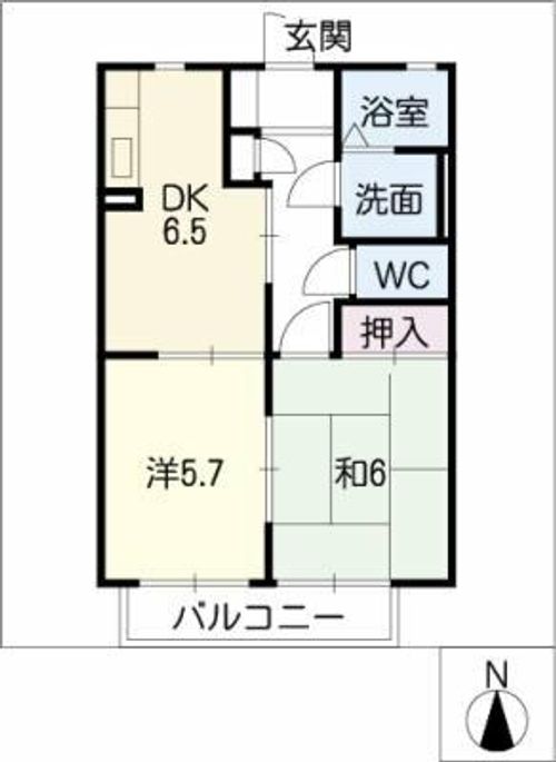 GRACE COURT A棟の間取り