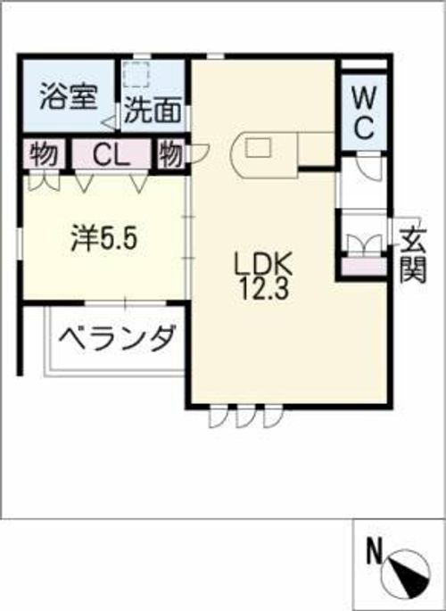 Grace名駅の間取り