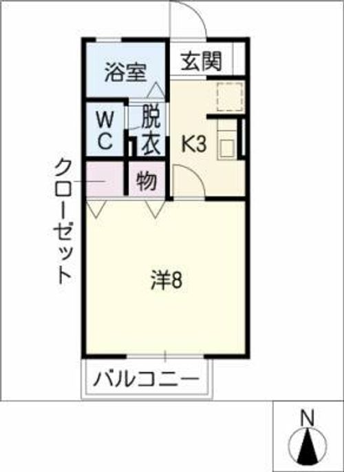 ジュネス7 Aの間取り