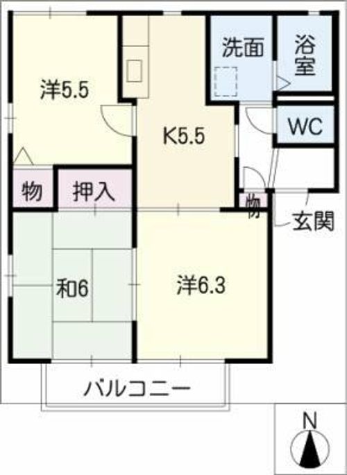 プレミール・Mの間取り
