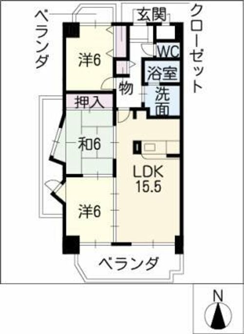 マイハイム末広の間取り