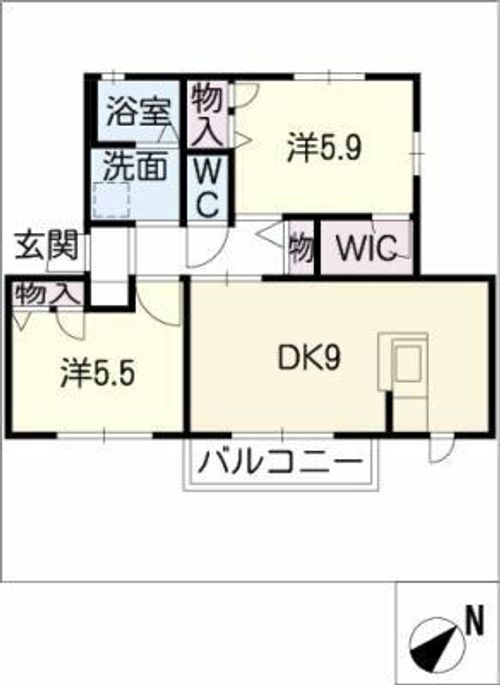 チェリー Ⅰの間取り