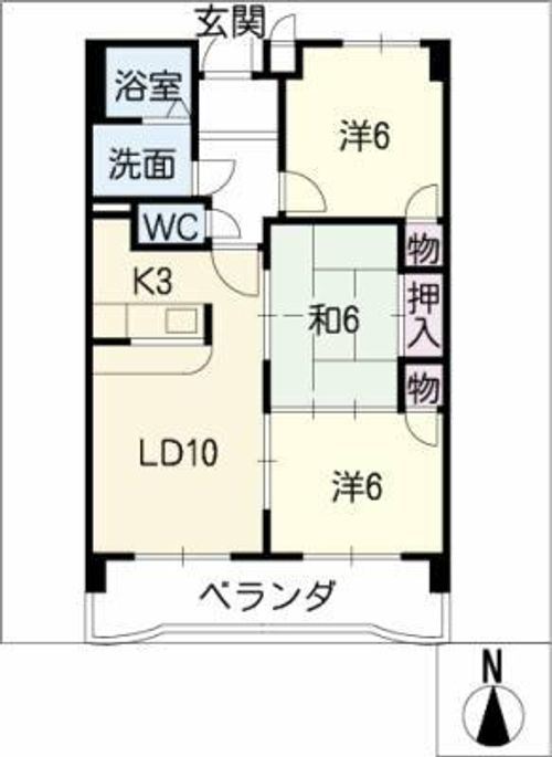 グランドール東丘の間取り