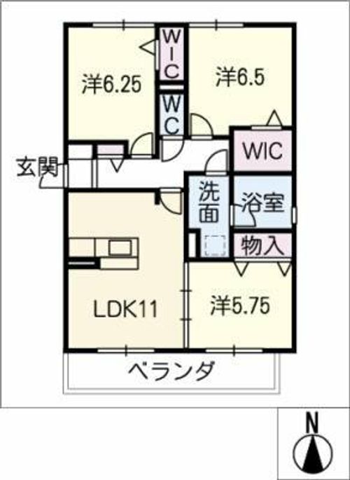 ヴァンベールハヤカワの間取り