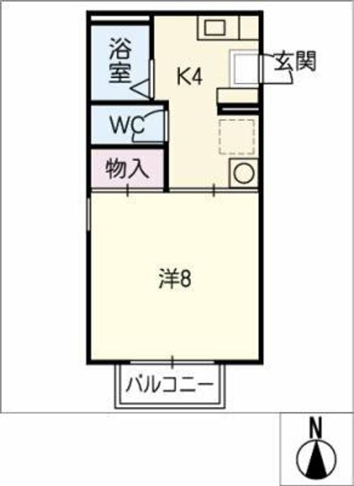 クリスタルビレッジB棟の間取り