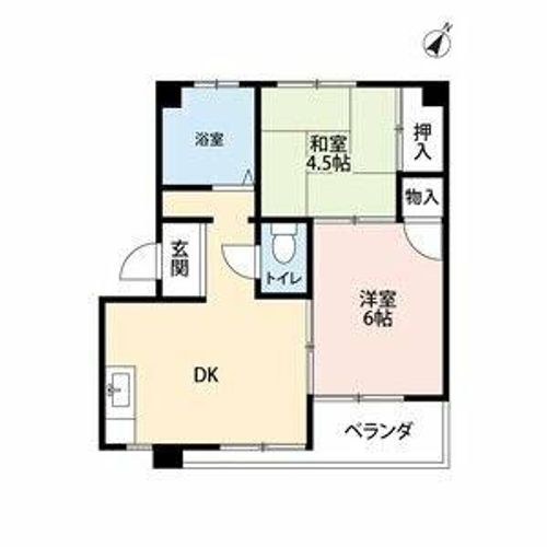 藤澤ビル(フジサワビル)2Aの間取り