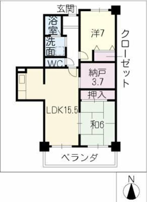 ウィンコート白川の間取り