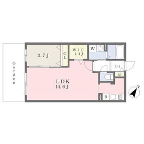 フラシア一社101の間取り