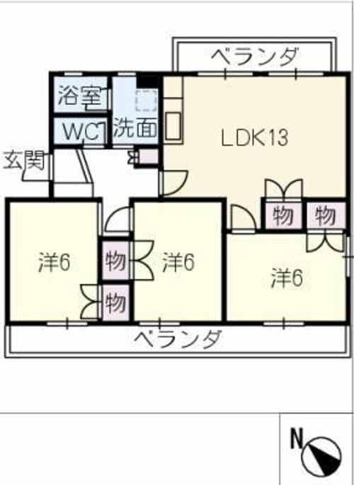 サンシャイン01の間取り
