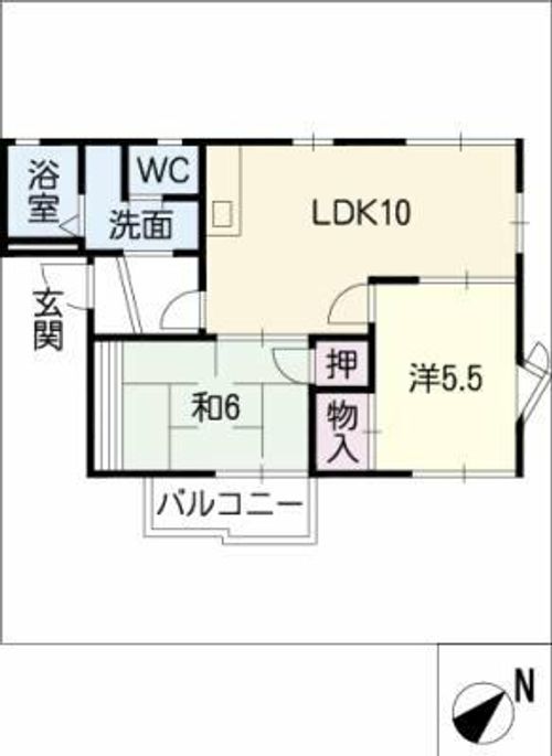 フレグランス春日の間取り