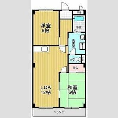 グランヒルズ横吹Aの間取り
