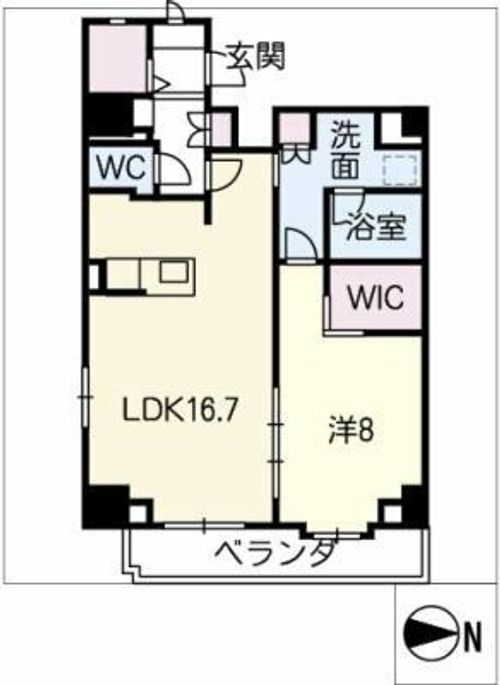 The金山Blossomsの間取り