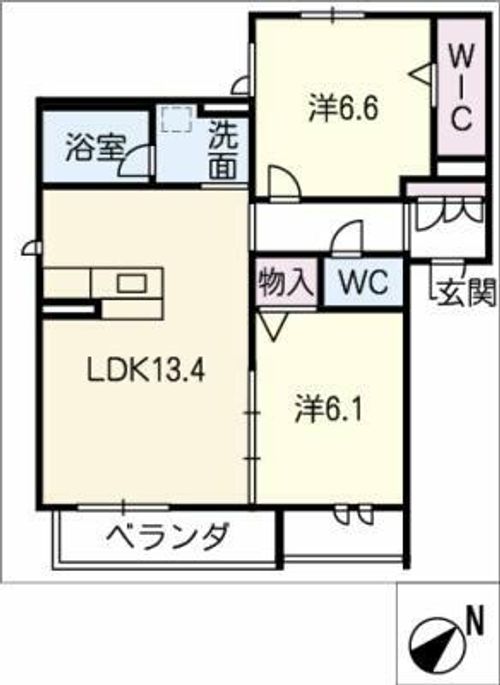 リヴ シャルムの間取り
