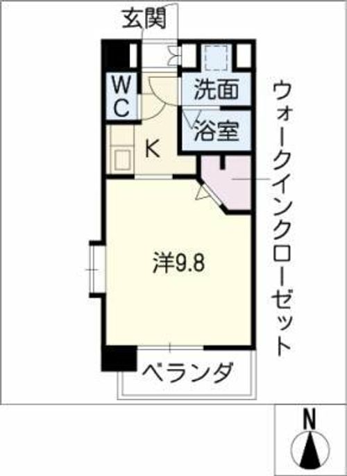 ブルーム名駅の間取り