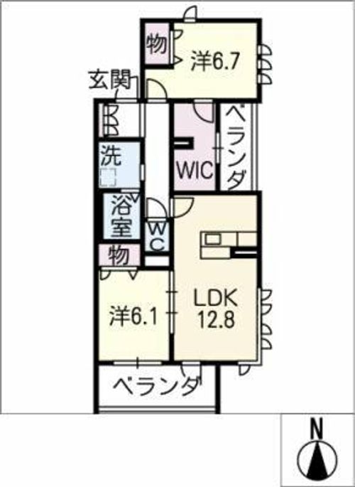 アイリスⅡの間取り