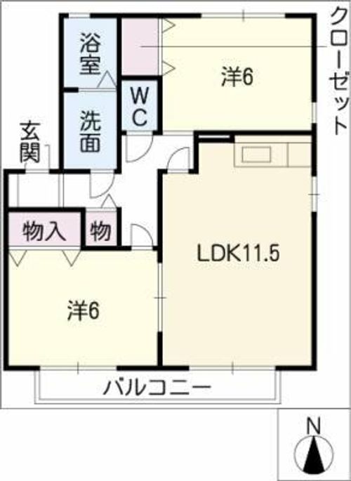 ライトスノー A棟の間取り