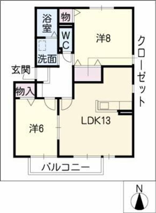 セジュールKAMINEの間取り