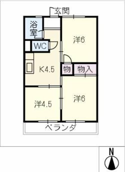 横井ビルの間取り