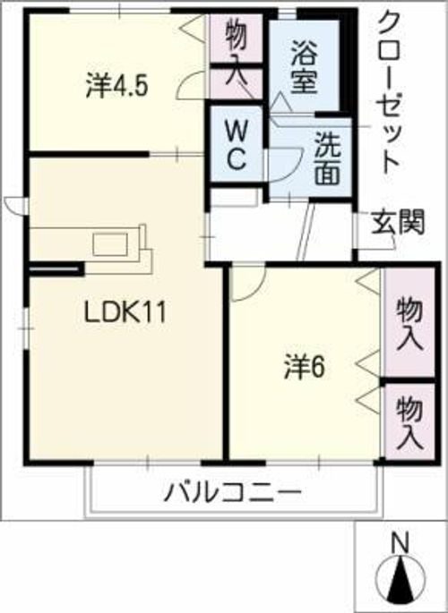 エスポワールⅠの間取り