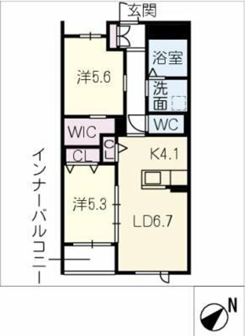 ティーメゾン グリシーヌ N棟の間取り