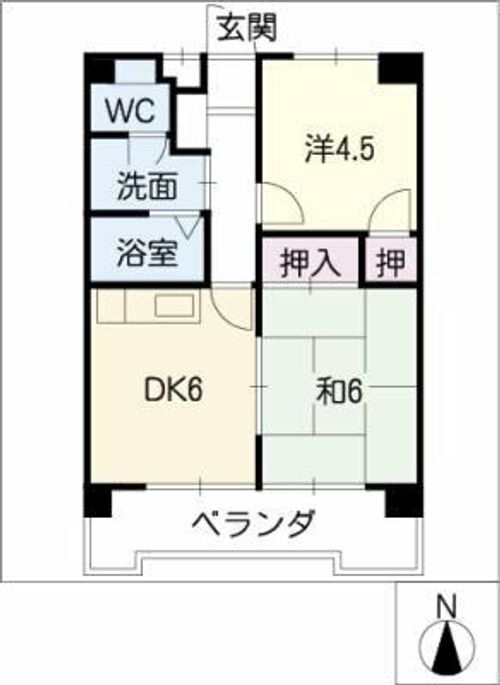 レスポアールEAST21thの間取り