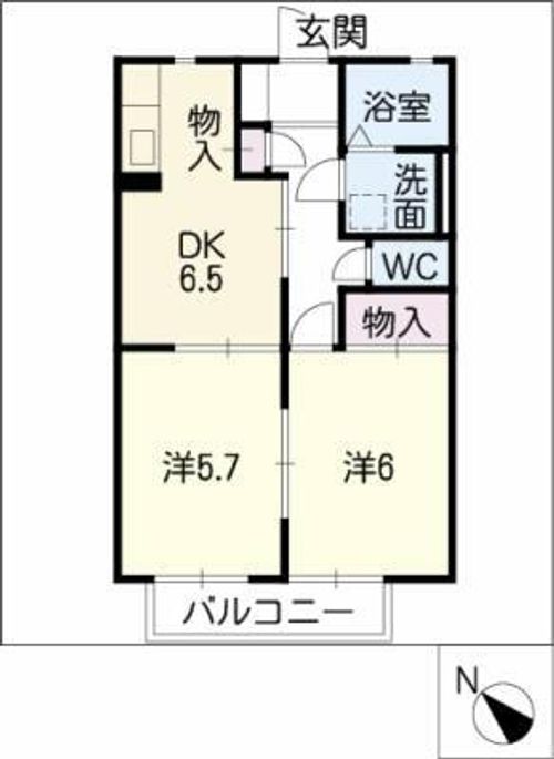 GreenHills西尾G棟の間取り