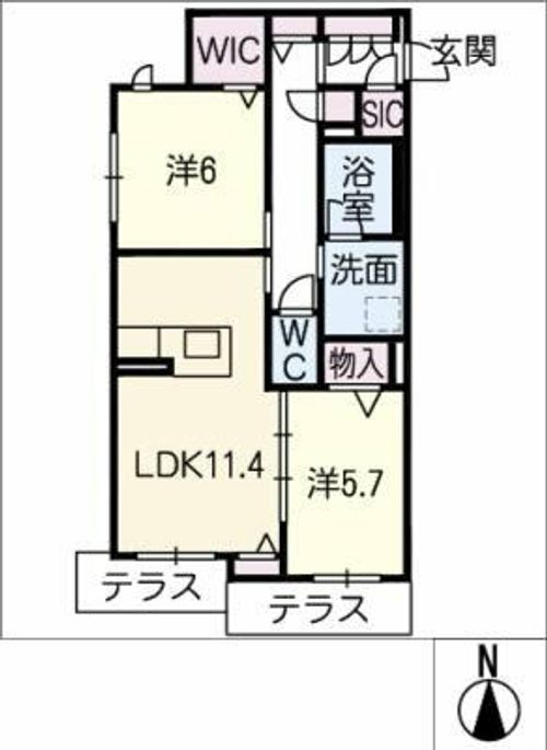 Bellevue Tの間取り