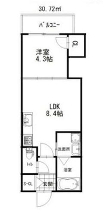 兵庫県神戸市中央区北野町4丁目(アパート)の賃貸物件の間取り