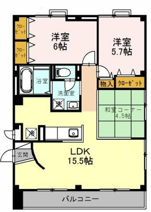 パークハイム弐番館の間取り