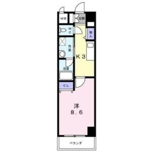 ニューシティアパートメンツ円上町の間取り