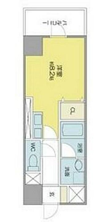 ベレーサ築地口ステーションタワー401の間取り