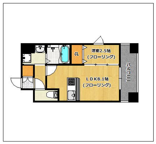 アルティザ大濠公園の間取り