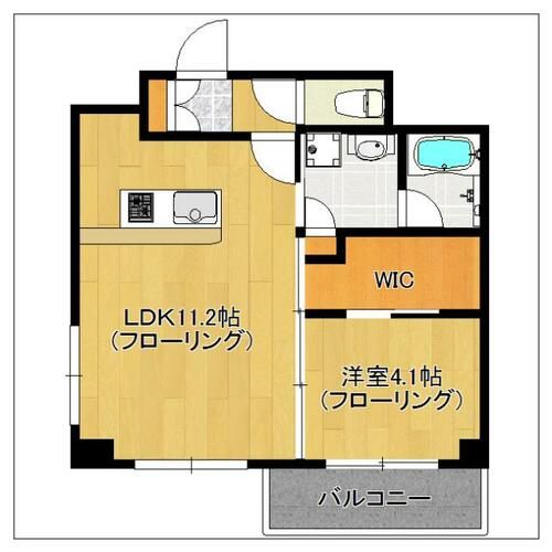 エンクレスト博多THETIMEの間取り