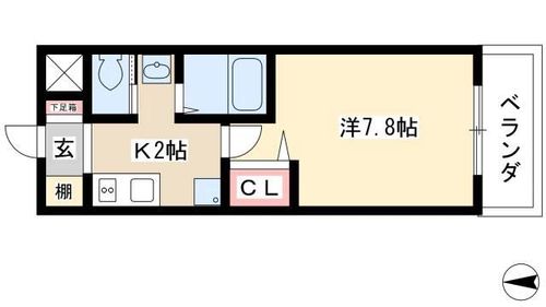 Via Ferix(ヴィアフェリックス)の間取り