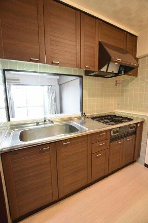 大阪府大阪狭山市茱萸木8丁目(マンション)の賃貸物件のキッチン